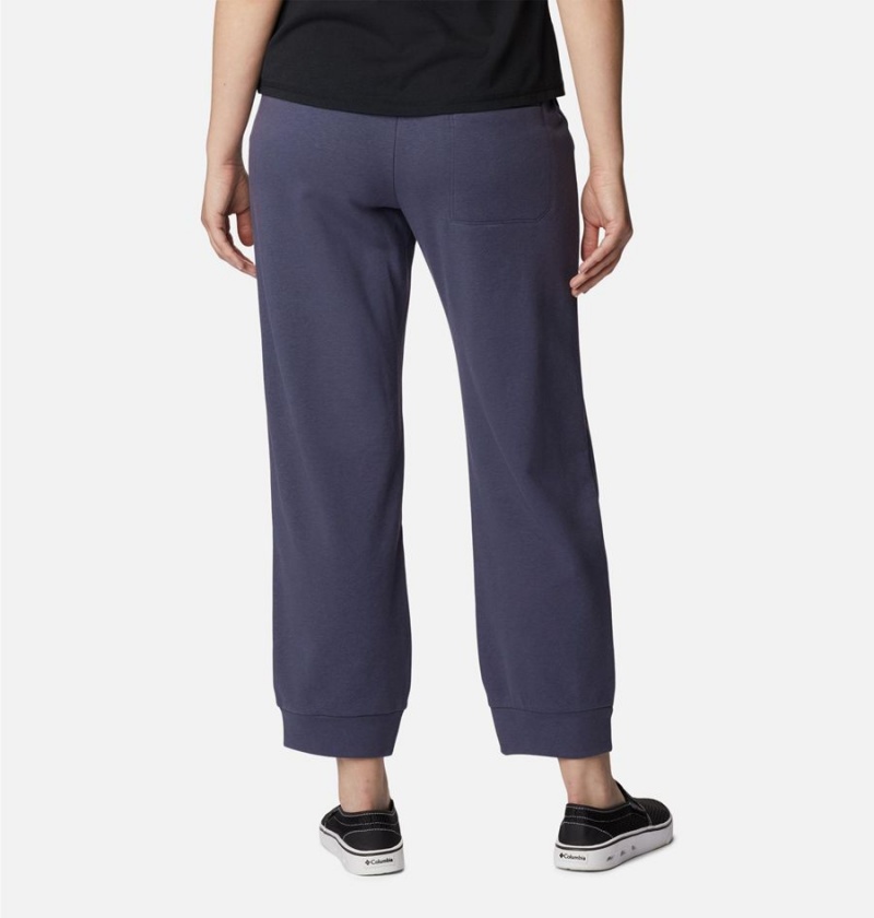 Navy Columbia Lodge French Terry Pull-On Women's Pants | 14879MJLO