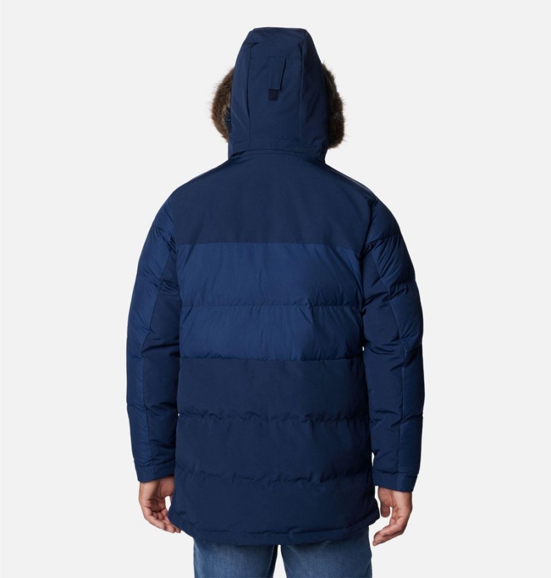 Navy Columbia Marquam Peak Fusion Omni Heat Infinity Insulated Men's Coats | 26043AWHD