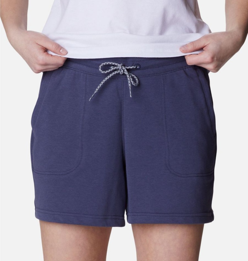 Navy Columbia Mineral Ridge Pull On Women's Shorts | 72903XUJC