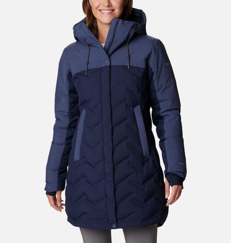 Navy Columbia Mountain Croo II Mid Down Women\'s Coats | 58176QKBW