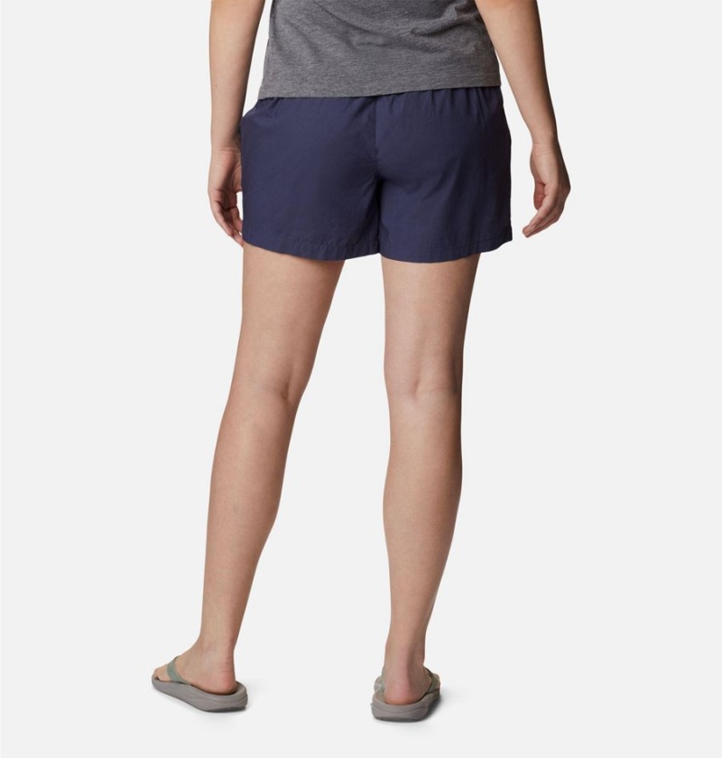 Navy Columbia Norgate Women's Shorts | 49673WEJB