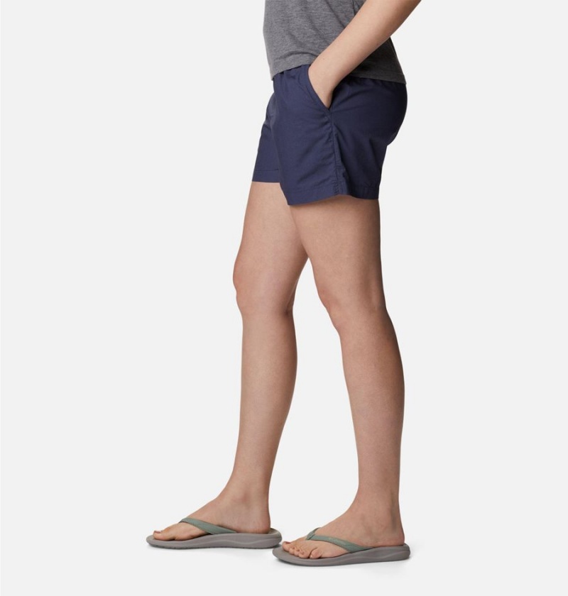 Navy Columbia Norgate Women's Shorts | 49673WEJB