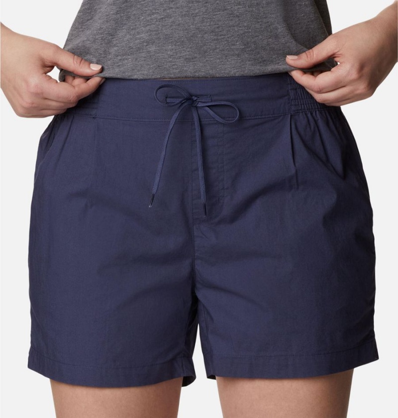 Navy Columbia Norgate Women's Shorts | 49673WEJB