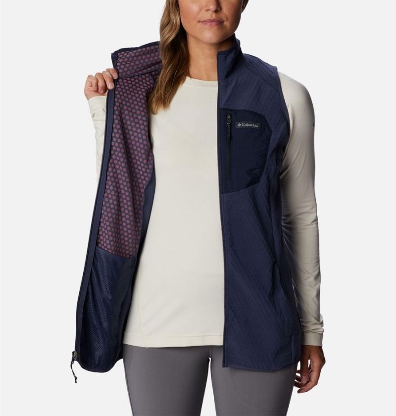 Navy Columbia Outdoor Tracks Women's Vest | 35612WGKV