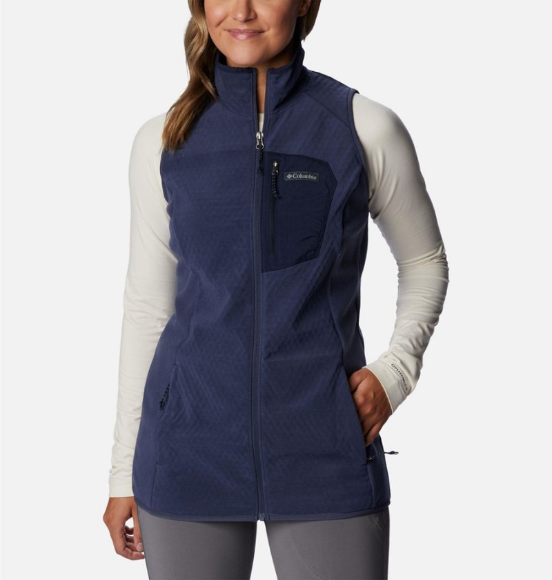 Navy Columbia Outdoor Tracks Women\'s Vest | 35612WGKV