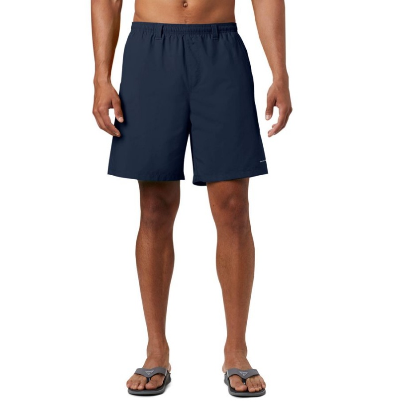 Navy Columbia PFG Backcast III Water Men\'s Shorts | 41368RMSZ