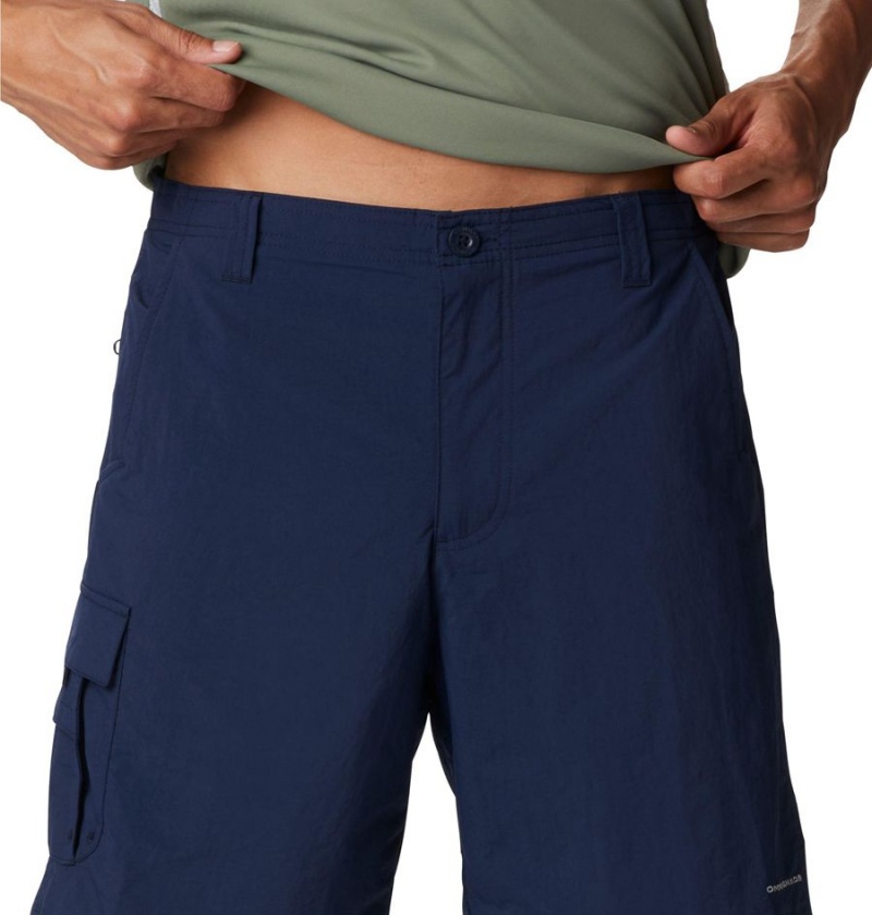 Navy Columbia PFG Bahama Men's Shorts | 06318UEZW