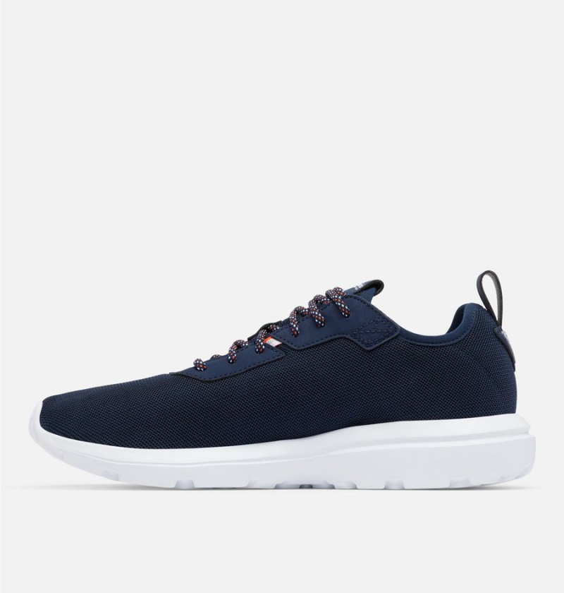 Navy Columbia PFG Low Drag Lite Men's Sneakers | 85760UALV