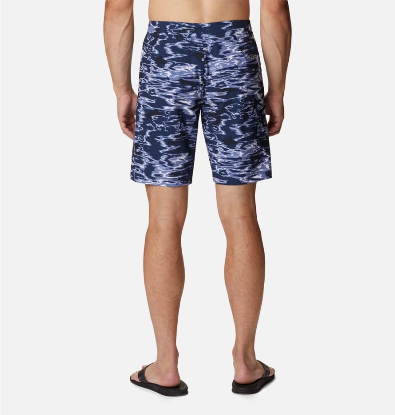 Navy Columbia PFG Offshore II Board Men's Shorts | 90472EQBR