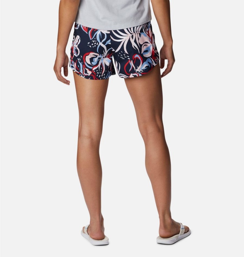 Navy Columbia PFG Super Tamiami Pull-On Women's Shorts | 58172XSMG