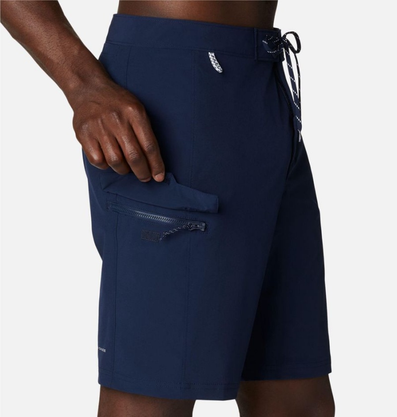 Navy Columbia PFG Terminal Tackle Board Men's Shorts | 18049BXDW