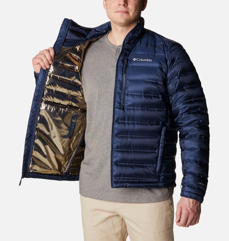 Navy Columbia Pebble Peak Insulated Men's Puffer Jacket | 15043IUJN