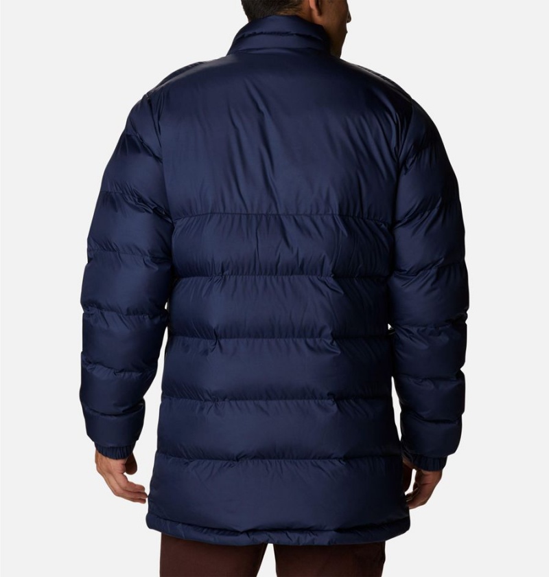 Navy Columbia Pike Lake Mid Insulated Men's Puffer Jacket | 90735NJHZ