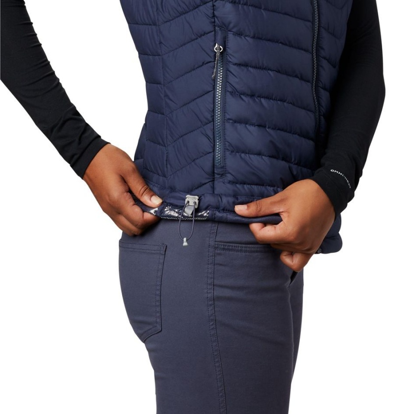 Navy Columbia Powder Lite Women's Vest | 23748GKJD