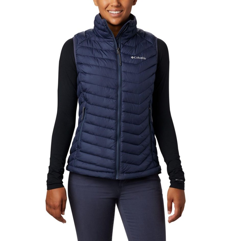 Navy Columbia Powder Lite Women\'s Vest | 23748GKJD