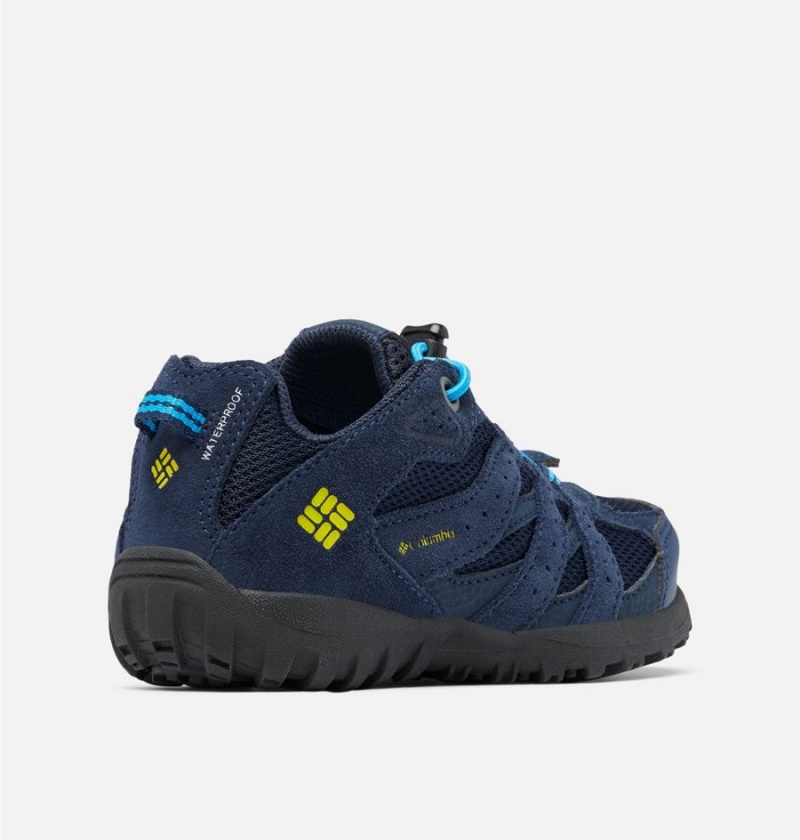 Navy Columbia Redmond Waterproof Kids' Sneakers | 52703JUPF