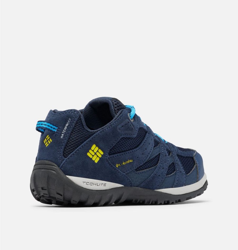 Navy Columbia Redmond Waterproof Kids' Sneakers | 68037QHLR