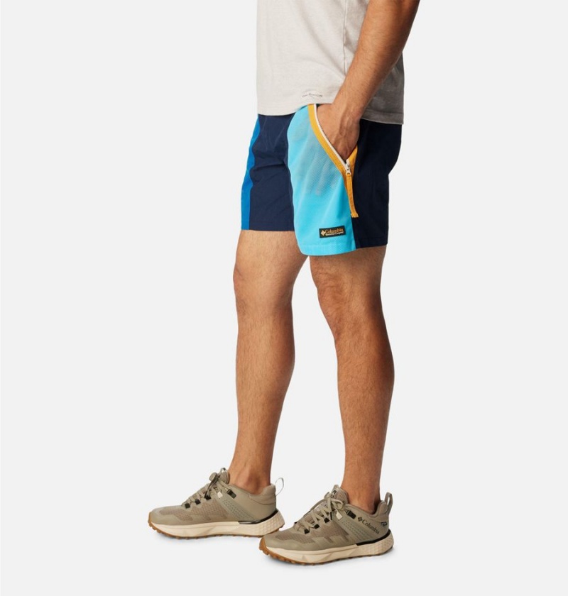 Navy Columbia Riptide Retro Men's Shorts | 78514KQYF