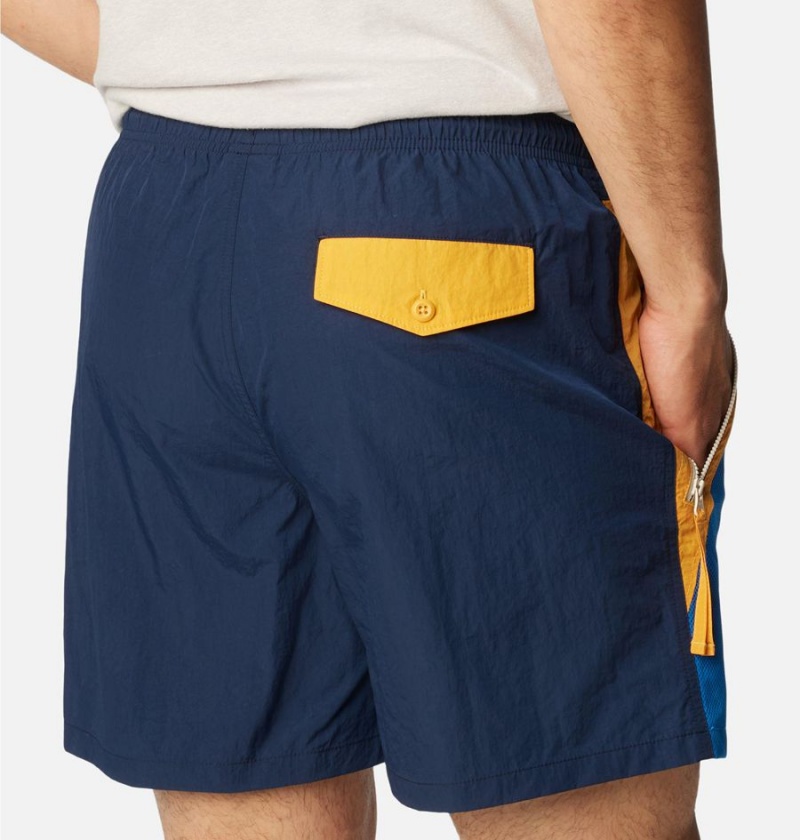 Navy Columbia Riptide Retro Men's Shorts | 78514KQYF