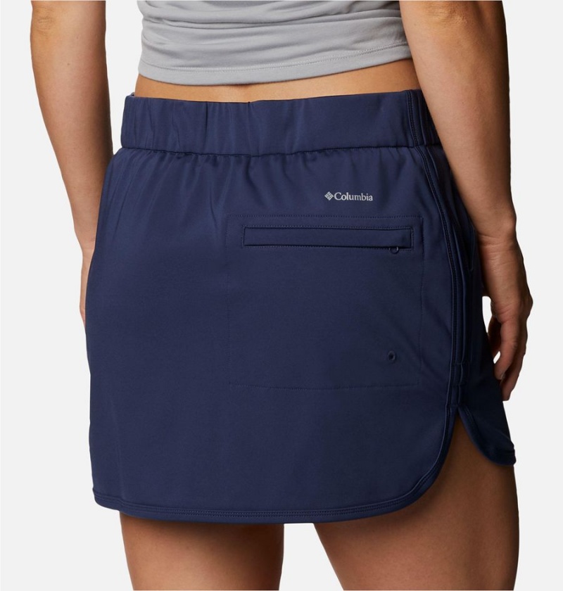 Navy Columbia Sandy Creek Stretch Women's Skirts | 17603MQRL