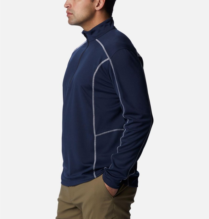 Navy Columbia Shotgun Quarter Zip Golf Men's Pullover | 41068XADC