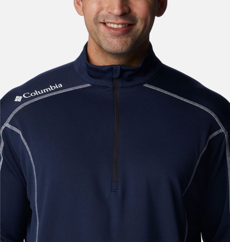 Navy Columbia Shotgun Quarter Zip Golf Men's Pullover | 41068XADC