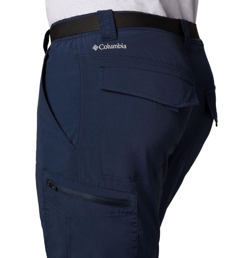 Navy Columbia Silver Ridge Convertible Men's Pants | 46517IASL