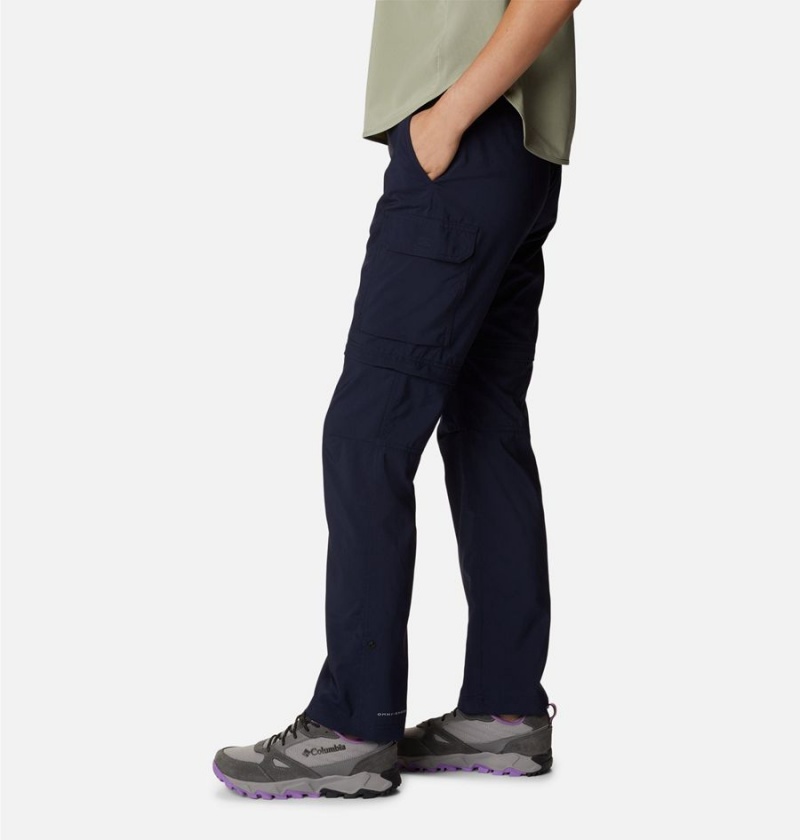 Navy Columbia Silver Ridge Utility Convertible Women's Pants | 45780SOMT