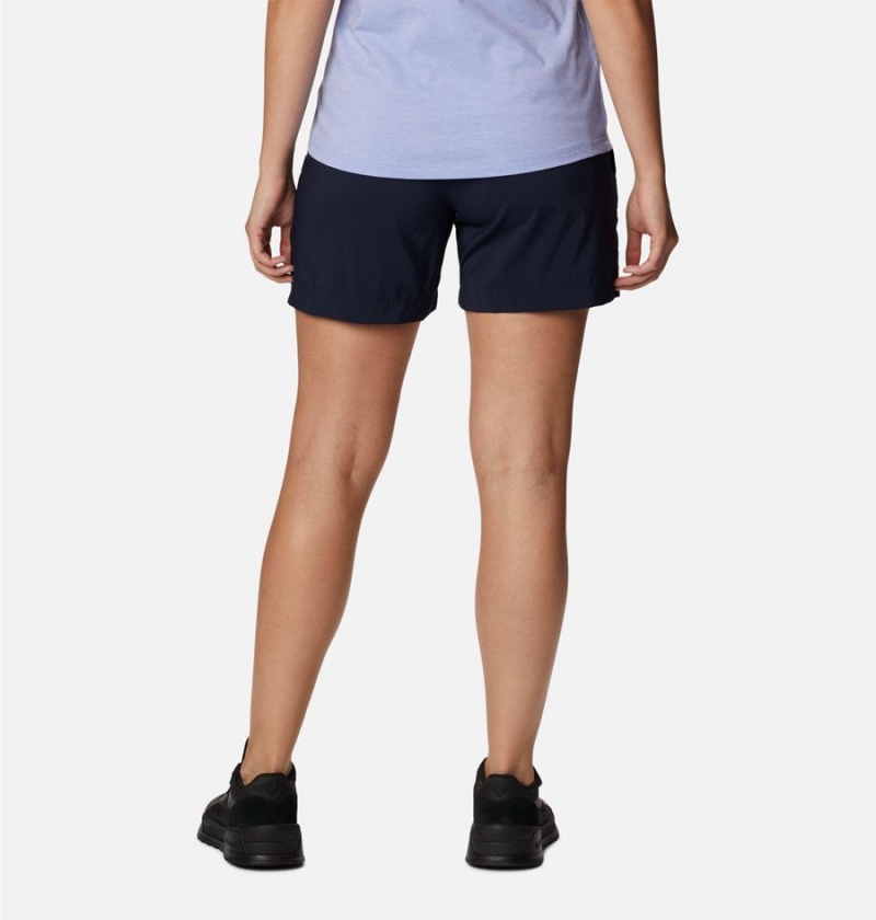 Navy Columbia Silver Ridge Utility Women's Shorts | 50178XEBG