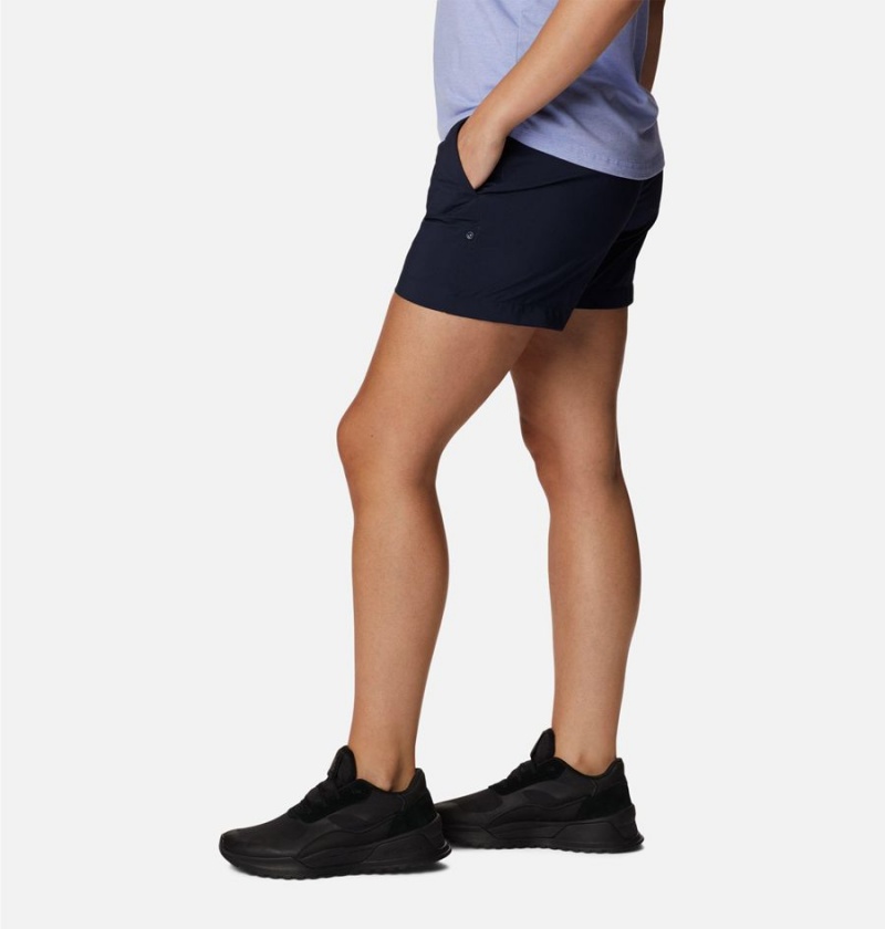 Navy Columbia Silver Ridge Utility Women's Shorts | 50178XEBG