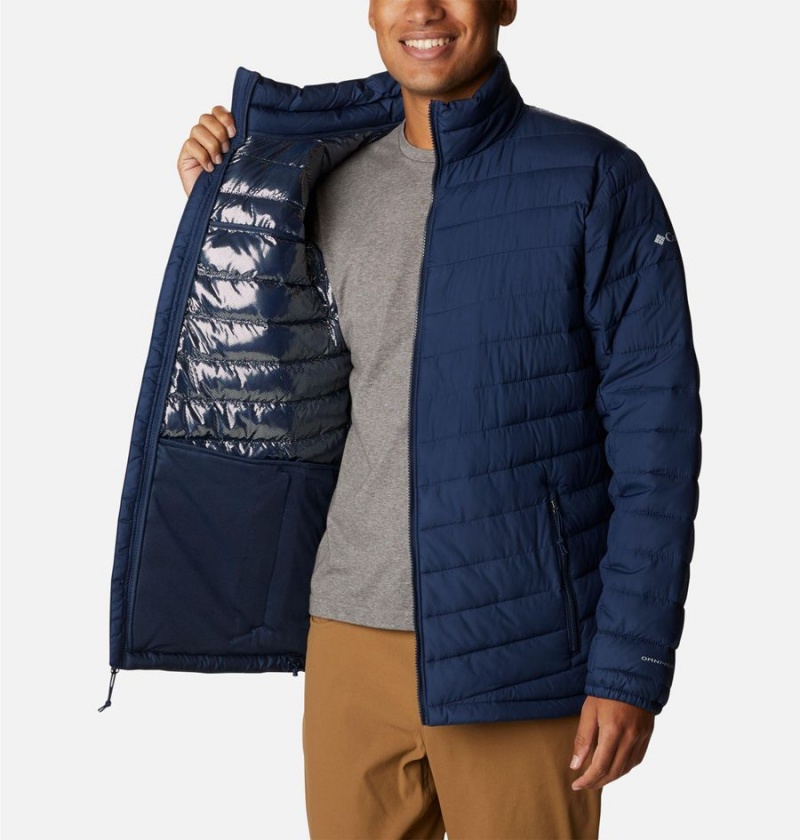 Navy Columbia Slope Edge Insulated Men's Puffer Jacket | 76135EXPV