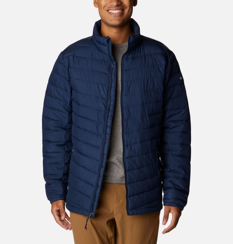 Navy Columbia Slope Edge Insulated Men's Puffer Jacket | 76135EXPV