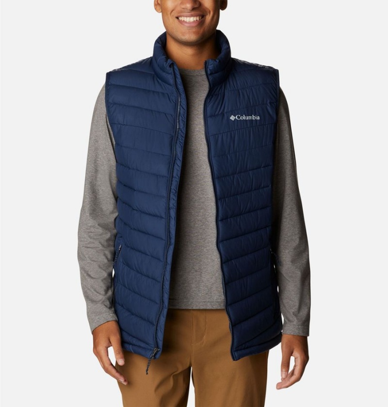 Navy Columbia Slope Edge Men's Vest | 07419PWGD