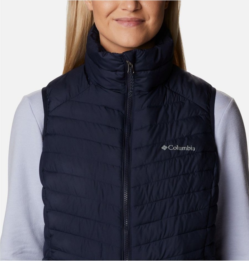 Navy Columbia Slope Edge Women's Vest | 96128CYGS