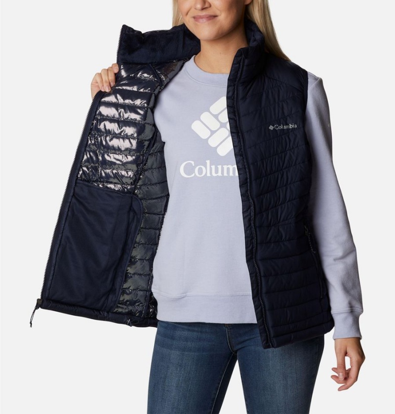 Navy Columbia Slope Edge Women's Vest | 96128CYGS