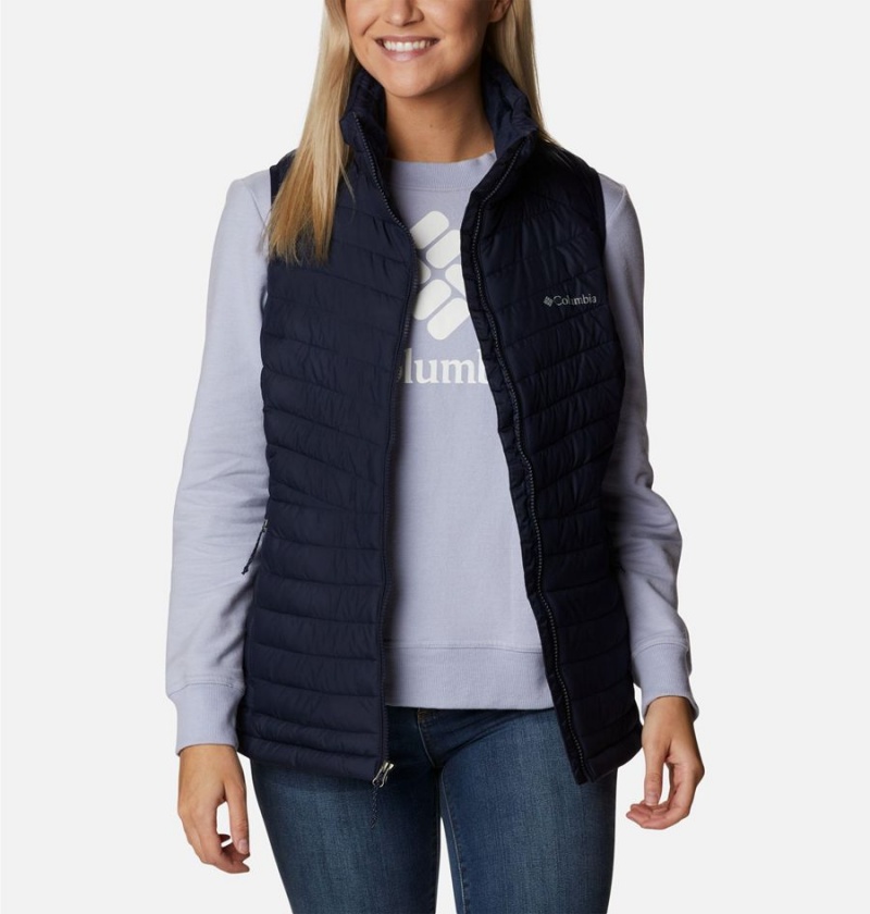 Navy Columbia Slope Edge Women's Vest | 96128CYGS