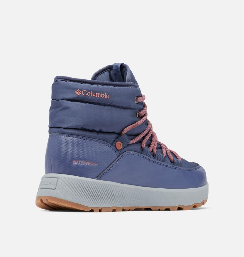 Navy Columbia Slopeside Village Omni Heat Mid Women's Boots | 57931QOFU