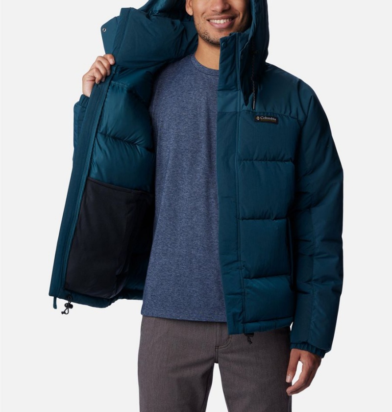 Navy Columbia Snowqualmie Insulated Men's Puffer Jacket | 24835KBUD