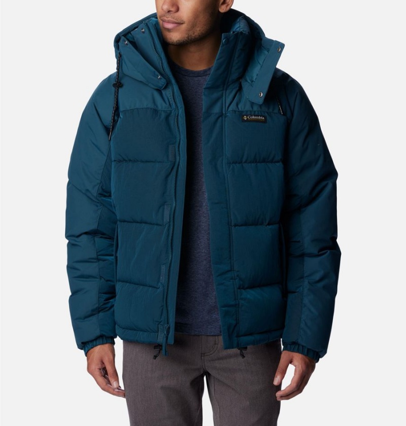 Navy Columbia Snowqualmie Insulated Men's Puffer Jacket | 24835KBUD