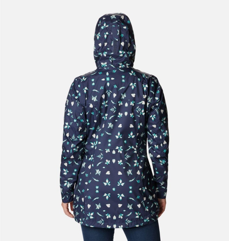 Navy Columbia Splash A Little II Women's Rain Jacket | 23618FVPI