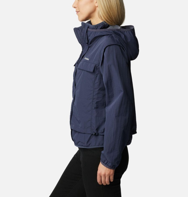 Navy Columbia Spring Canyon Wind Interchange Women's 3 In 1 Jackets | 38915CRJM