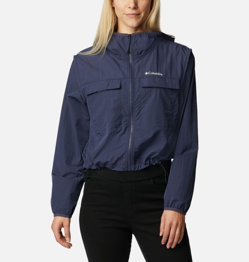 Navy Columbia Spring Canyon Wind Interchange Women's 3 In 1 Jackets | 38915CRJM