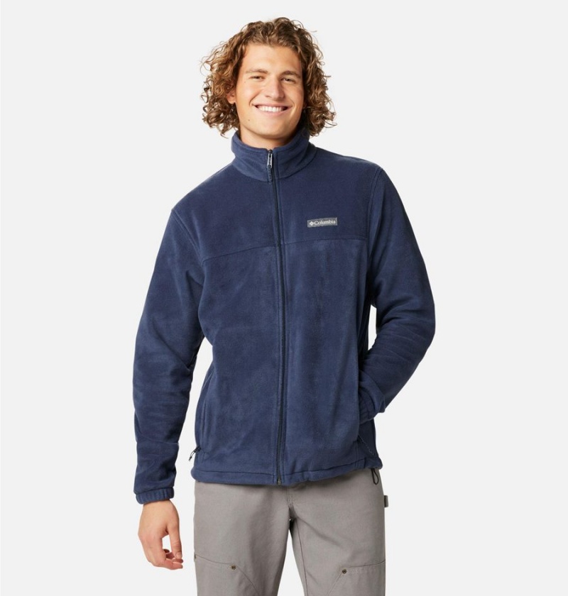 Navy Columbia Steens Mountain 2.0 Full Zip Men's Fleece Jacket | 18075YCIQ