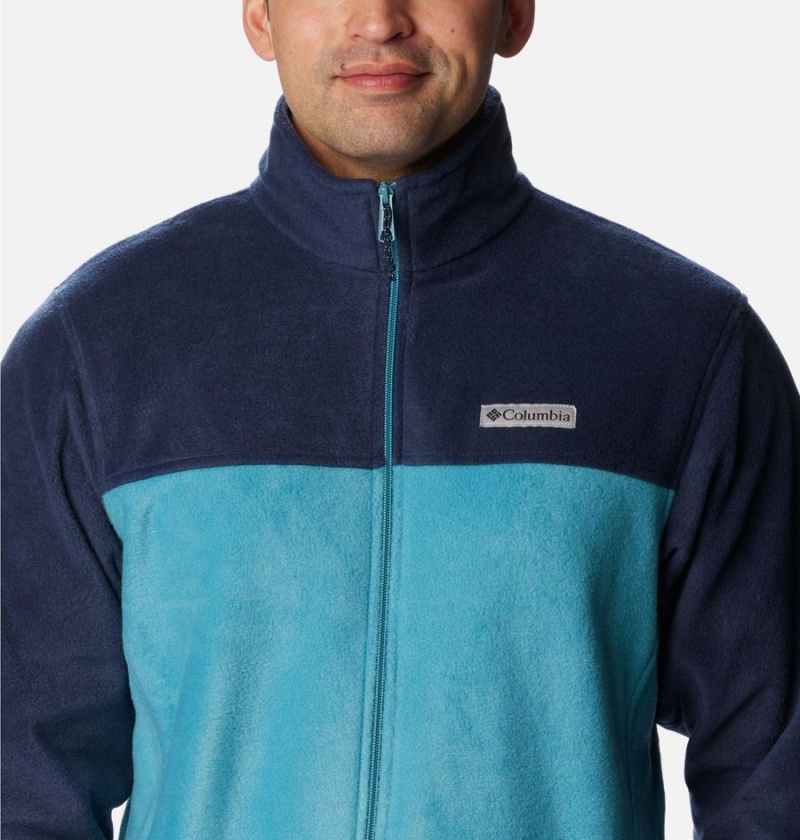 Navy Columbia Steens Mountain 2.0 Full Zip Men's Fleece Jacket | 43975FPCL