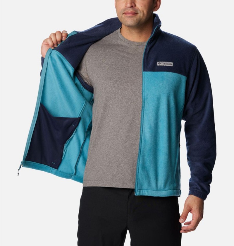 Navy Columbia Steens Mountain 2.0 Full Zip Men's Fleece Jacket | 43975FPCL