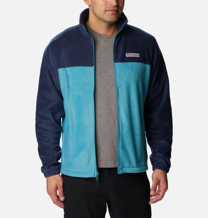 Navy Columbia Steens Mountain 2.0 Full Zip Men's Fleece Jacket | 43975FPCL