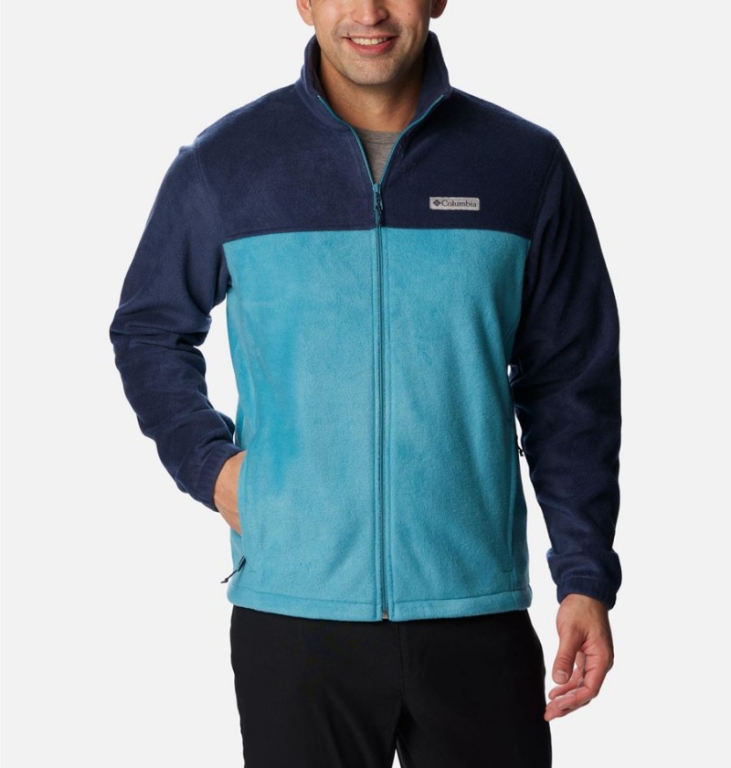 Navy Columbia Steens Mountain 2.0 Full Zip Men\'s Fleece Jacket | 43975FPCL