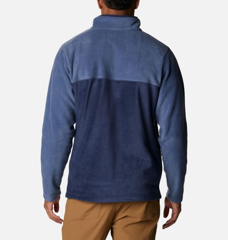 Navy Columbia Steens Mountain Half Snap Fleece Men's Pullover | 32418CWKY