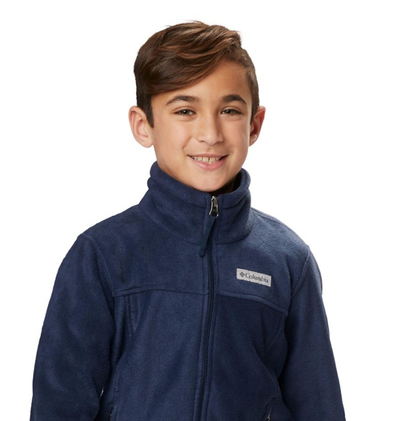 Navy Columbia Steens Mountain II Fleece Kids' Jacket | 45201RYTC