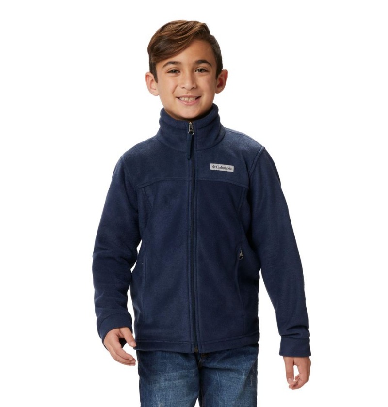 Navy Columbia Steens Mountain II Fleece Kids\' Jacket | 45201RYTC